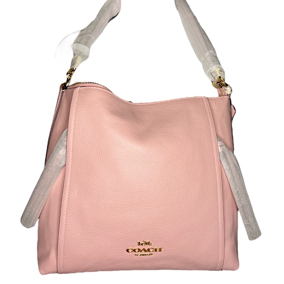 COACH ✨MARLON SHOULDER CROSSBODY HANDBAG IN BLOSSOM PINK *AUTHENTIC* - Picture 3 of 11
